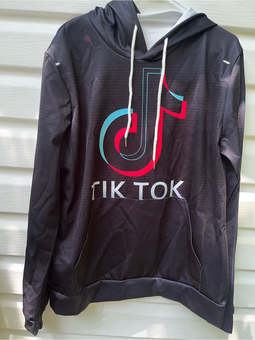 Black Logo Pullover Hoodie
